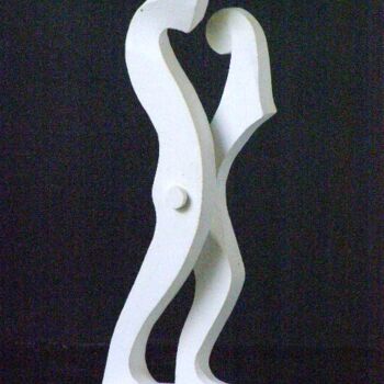 Skulptur mit dem Titel "an-white-sculpture-…" von Adolf Neystat, Original-Kunstwerk