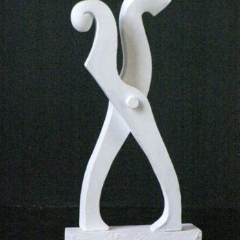Γλυπτική με τίτλο "an-white-sculpture-…" από Adolf Neystat, Αυθεντικά έργα τέχνης