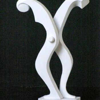 Sculpture titled "an-white-sculpture-…" by Adolf Neystat, Original Artwork