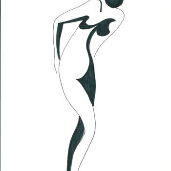 Dibujo titulada "an-nude-13.jpg" por Adolf Neystat, Obra de arte original