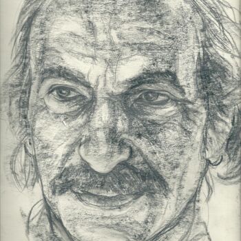 Drawing titled "Portrait of a Man.…" by Adolf Neystat, Original Artwork