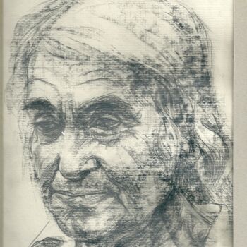 Рисунок под названием "Grandmother.20-30 c…" - Adolf Neystat, Подлинное произведение искусства