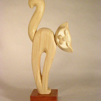 Sculpture titled "Кошка-2.jpg" by Adolf Neystat, Original Artwork