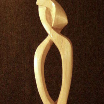 Sculpture titled "Tenderness.jpg" by Adolf Neystat, Original Artwork, Wood