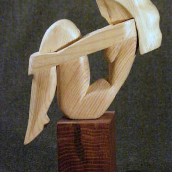 Sculpture titled "Sunny.jpg" by Adolf Neystat, Original Artwork, Wood