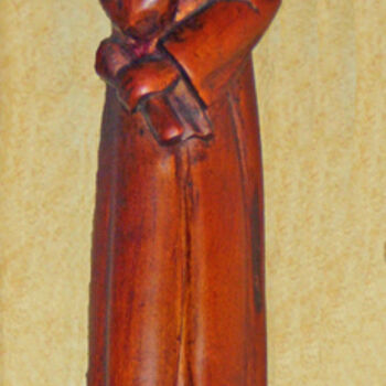 Sculpture titled "Saint-Yves" by Adolphe Cabon, Original Artwork