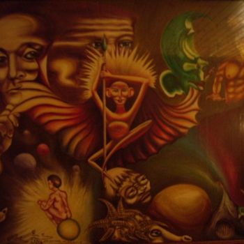 Painting titled "ESOTERISMO UNIVERSA…" by Leo Principe, Original Artwork, Other