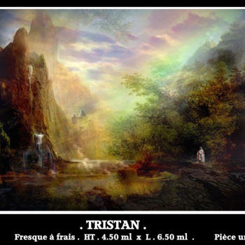Peinture intitulée "TRISTAN" par Adonis-Charles, Œuvre d'art originale, Tempera