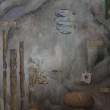Pintura titulada "Fin de la guerra" por Rocha, Obra de arte original, Oleo
