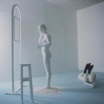 Escultura intitulada "Swim (detail, two b…" por Adrian Bannister, Obras de arte originais