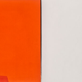 Schilderij getiteld "ORANGE CRUSH 2" door Adrian Bradbury, Origineel Kunstwerk, Acryl Gemonteerd op Houten paneel