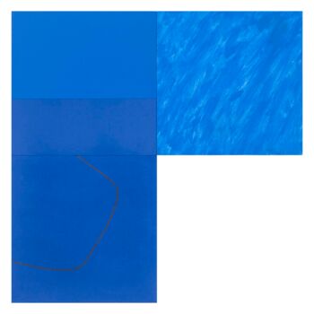 Peinture intitulée "BLUE SKY DAY" par Adrian Bradbury, Œuvre d'art originale, Acrylique