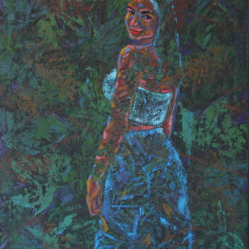 Pittura intitolato "Nocturna" da Adrian Castro, Opera d'arte originale, Acrilico