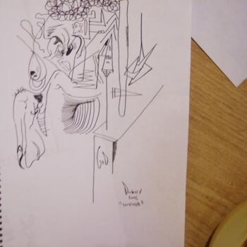 Disegno intitolato "untitled" da Adrian Dordelly, Opera d'arte originale