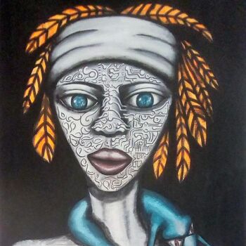 Painting titled "Amaxonia" by Audrey, Original Artwork, Acrylic