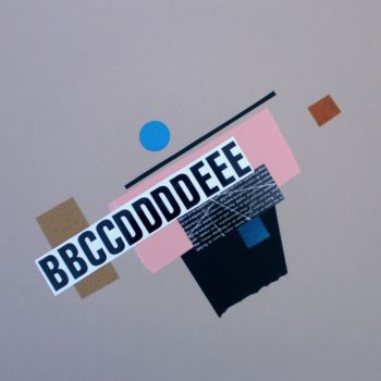 Collages titled "BCDE" by Adriana Katz, Original Artwork, Paper
