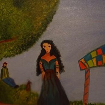Pintura intitulada "Os ciganos" por Adriana Loddi, Obras de arte originais