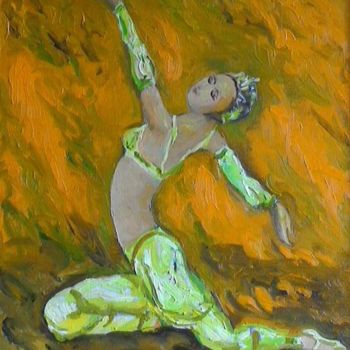 Painting titled "Ballerina" by Adriana Auderset, Original Artwork