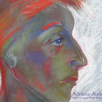 Painting titled "portrait 1" by Adriana Auderset, Original Artwork
