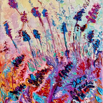 Peinture intitulée "Purple Provence" par Adriana Dziuba, Œuvre d'art originale, Acrylique