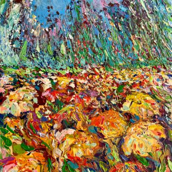 Pintura titulada "Wild Meadow" por Adriana Dziuba, Obra de arte original, Acrílico