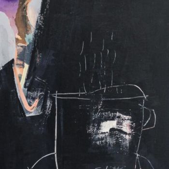 Schilderij getiteld "Morning Coffee" door Adriana Ilin Tomici, Origineel Kunstwerk, Olie