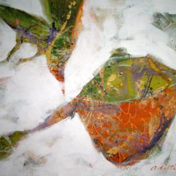 Картина под названием "The Green Zone" - Adriana Ilin Tomici, Подлинное произведение искусства, Масло