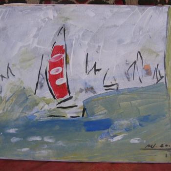 Painting titled "VOILE 2" by Adriana Ureche, Original Artwork