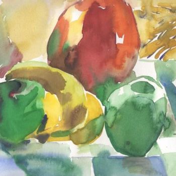 Peinture intitulée "gretfruits29" par Adriana Ureche, Œuvre d'art originale
