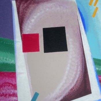 Schilderij getiteld "Suprematismus Nr. 1…" door Adrian Bayreuther, Origineel Kunstwerk, Olie