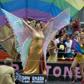 Fotografia zatytułowany „Pride Amsterdam #7” autorstwa Henk Adriani, Oryginalna praca, Fotografia cyfrowa