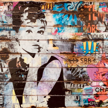Collages titled "Audrey Pop" by Adriano Cuencas, Original Artwork, Collages