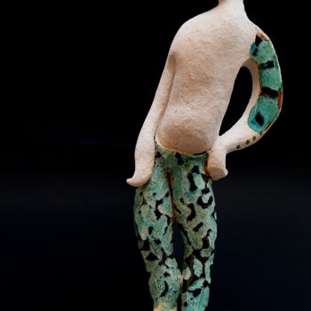 Scultura intitolato "Vanesio" da Adriano Scenna, Opera d'arte originale, Ceramica