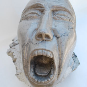 Sculpture titled "Non sono quello che…" by Adriano Veldorale, Original Artwork, Stone