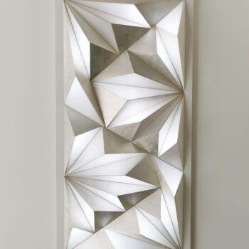 Sculpture titled "FLORIDA silver leaf" by Adrien Marcos, Original Artwork, Wood