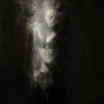 Schilderij getiteld "The White Lady" door Adrien Conrad, Origineel Kunstwerk, Acryl