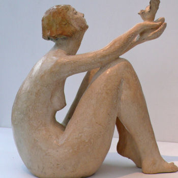 Скульптура под названием "ENVOLE-MOI" - Aelle, Подлинное произведение искусства, Бронза