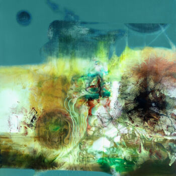 Pintura titulada "Crystal Lake" por Aeon, Obra de arte original, Oleo Montado en Bastidor de camilla de madera