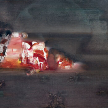 Картина под названием "Volcano's Gate" - Aeon, Подлинное произведение искусства, Масло Установлен на Деревянная рама для нос…