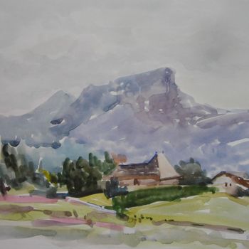 绘画 标题为“17. Col du Granier.…” 由Alexandra Afanassieva, 原创艺术品