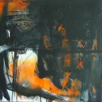 Malerei mit dem Titel "Vers la lumière" von Anne Faucher, Original-Kunstwerk, Acryl