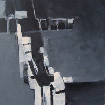 Картина под названием "noir_et_blanc,_.JPG" - Anne-Frédérique Ferret, Подлинное произведение искусства