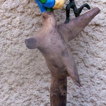 Скульптура под названием "petit et grand souf…" - Anne-Frédérique Ferret, Подлинное произведение искусства, Бумага