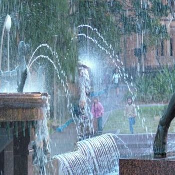摄影 标题为“Sydney City fountain” 由Ffmendoza, 原创艺术品