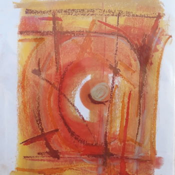 Painting titled "Abstraction-16/136" by Afonso Costa, Original Artwork, Pastel