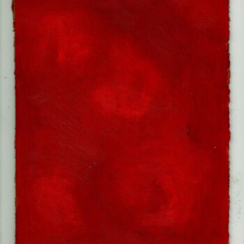 Schilderij getiteld "Vermelho" door Afonso Costa, Origineel Kunstwerk, Olie