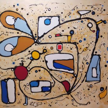 Painting titled "STAR LIFE" by África Gil, Original Artwork, Acrylic