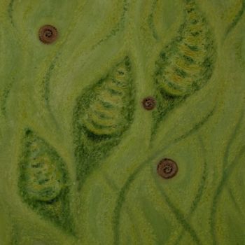 Painting titled ""The snails"" by Elena Gold, Original Artwork