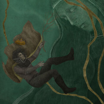 Gravures & estampes intitulée "King of Tide 2" par Afsoon Shahriari, Œuvre d'art originale, Tirage argentique