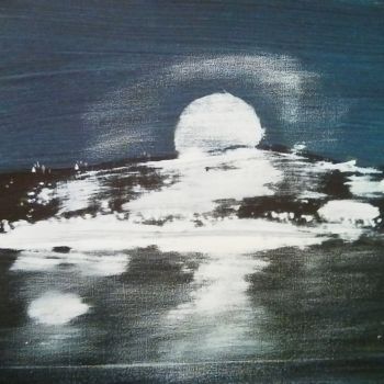 Pittura intitolato "Moon spill" da Spyridon Loisios, Opera d'arte originale, Acrilico